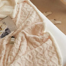 Load image into Gallery viewer, Thick Lambswool Winter Blanket, Reversible Flannel and Fleece