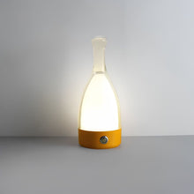 Load image into Gallery viewer, Wine Bottle Desk Lamp with Bluetooth Speaker – Rechargeable Modern Bedside Night Light