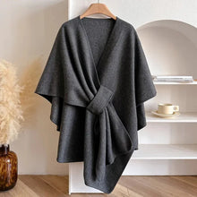 Load image into Gallery viewer, Luxurious Poncho Shawl Coat for Women