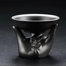 Load image into Gallery viewer, Purple Clay Dragon Relief Handmade Teapot for Traditional Tea Ceremony