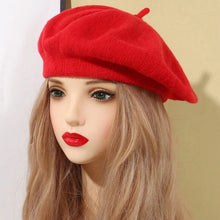 Load image into Gallery viewer, Knitted French Winter Beret Hat