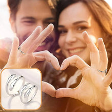 Load image into Gallery viewer, Adjustable Silver Hug Ring