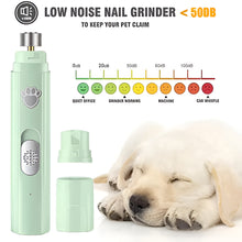Load image into Gallery viewer, Rechargeable Electric Dog Nail Grinder with Polisher Wheel for Small and Large Pets