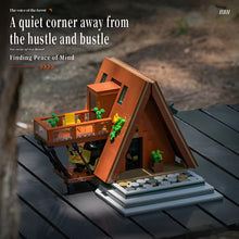 Load image into Gallery viewer, A Frame Cabin Building Blocks Set Creative Technical Assembly Bricks STEM Educational Desktop Model