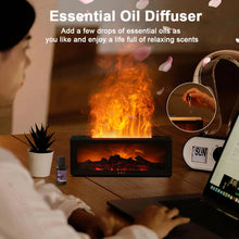 Load image into Gallery viewer, Realistic Flame Aroma Oil Diffuser and Humidifier