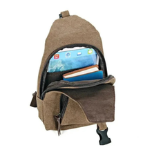 Load image into Gallery viewer, Canvas Crossbody Bag Adjustable Strap