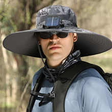 Load image into Gallery viewer, Ultimate Outdoor Sun Hat with Rechargeable LED and Wide Brim
