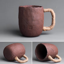 Load image into Gallery viewer, Handmade Thick Ceramic Coffee Mug with Lid and Spoon