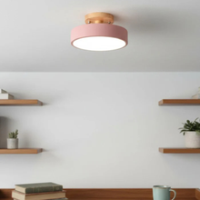 Load image into Gallery viewer, Modern LED Round Ceiling Light, Sleek Minimal Semi-Flush Mount