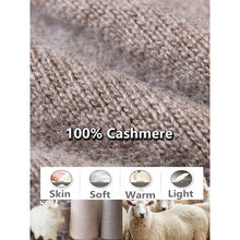 Load image into Gallery viewer, Cashmere Satin Lined Knit Beanie Hat