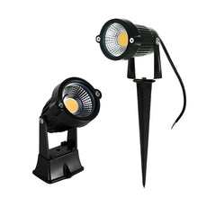 Load image into Gallery viewer, LED COB Outdoor Garden Spotlight with Waterproof Lawn Spike - 12 pieces pack