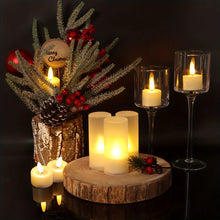 Load image into Gallery viewer, Flameless Tealight Candles with Remote and Dimmable Timer