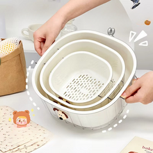 Load image into Gallery viewer, Double Layer Vegetable Washing and Draining Basket