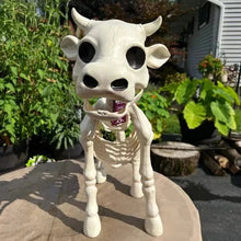 Load image into Gallery viewer, Halloween Skeleton Cow and Horse Decorative Prop