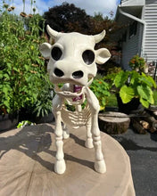 Load image into Gallery viewer, Halloween Skeleton Cow & Horse Decorative Prop
