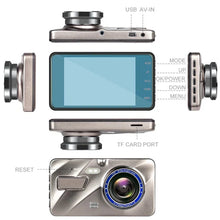 Load image into Gallery viewer, Wireless Front And Rear Dash Cam Dashboard Camera For Car With Night Vision