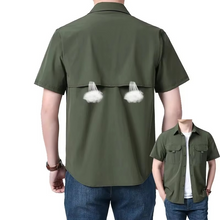 Load image into Gallery viewer, Men's Lightweight Ice Silk Short Sleeve Work Shirt