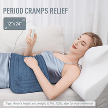 Load image into Gallery viewer, Heating Pad with Six Temperature Settings and Auto Shutoff Timer, 24x12 inches