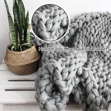 Load image into Gallery viewer, DIY Knitting Blanket Kit With Soft Hypoallergenic Acrylic Yarn