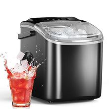 Load image into Gallery viewer, Portable Countertop Ice Maker – Efficient, Self-Cleaning Machine with Ice Scoop and Basket