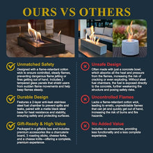 Load image into Gallery viewer, Tabletop fire pit with s’mores maker kit – portable mini fireplace for indoor/outdoor use