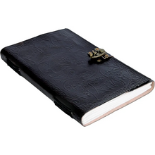 Load image into Gallery viewer, Yukon Tree of Life Leather Writing Journal, Large Handmade Notebook