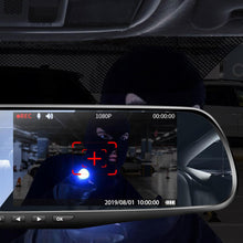 Load image into Gallery viewer, Rear View Camera Mirror 4.3" 1080P Dual Dash Cam – Full HD Car Recorder with Parking Monitor & Reversing Assist