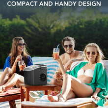 Load image into Gallery viewer, Portable Countertop Ice Maker – Efficient, Self-Cleaning Machine with Ice Scoop and Basket