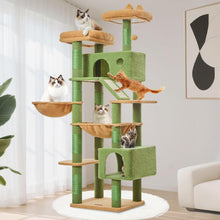 Load image into Gallery viewer, Cat Tree Scratching Post Original Design Green Cactus
