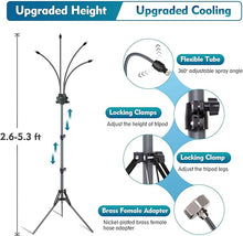 Load image into Gallery viewer, Standing misting system - adjustable height outdoor patio mister for cooling decks, porches, and backyards