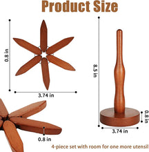 Load image into Gallery viewer, Wooden Trivets For Hot Dishes