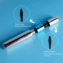 Load image into Gallery viewer, 2 In 1 Mascara 5x Longer Waterproof Cosmetics For Natural Lengthening And Thickening No Clumping 4d Silk Fiber