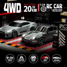 Load image into Gallery viewer, Retro Drift Master – 4WD RC Car with LED Lights