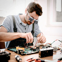 Load image into Gallery viewer, LED Glasses Magnifier 8x 15x 23x