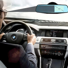 Load image into Gallery viewer, Rear View Camera Mirror 4.3" 1080P Dual Dash Cam – Full HD Car Recorder with Parking Monitor & Reversing Assist