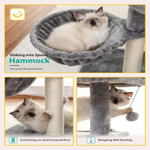 Load image into Gallery viewer, Cat Tree, Small Gray Indoor Climbing Furniture