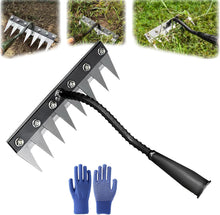 Load image into Gallery viewer, Iron Weeding Rake – Precision Carbon Steel Garden Tool