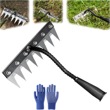 Load image into Gallery viewer, Iron Weeding Rake – Precision Carbon Steel Garden Tool