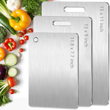 Load image into Gallery viewer, Stainless Steel Cutting Board, Antibacterial and Durable Kitchen Board