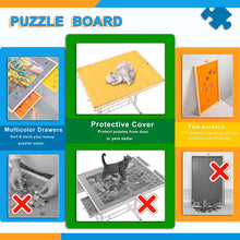 Load image into Gallery viewer, Adjustable Puzzle Table with Drawers for up to 1500 Pieces