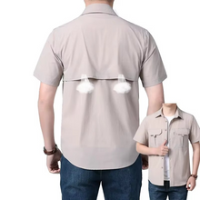 Load image into Gallery viewer, Men's Lightweight Ice Silk Short Sleeve Work Shirt