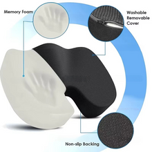 Load image into Gallery viewer, Ergonomic Memory Foam Seat Cushion for Office Chair and Car