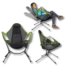 Load image into Gallery viewer, Luxury Reclining Camping Chair