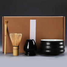 Load image into Gallery viewer, Traditional Bamboo Matcha Tea Set with Whisk Spoon Bowl and Cup