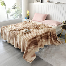 Load image into Gallery viewer, Tie-Dye Ultra Soft Faux Rabbit Fur Throw Blanket