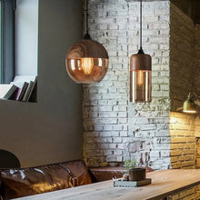 Load image into Gallery viewer, Arven Scandinavian Pendant Lamp, Glass and Metal Design