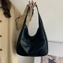 Load image into Gallery viewer, Retro Casual PU Leather Large Capacity Shoulder Tote Bag