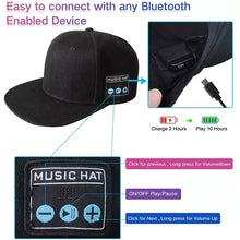 Load image into Gallery viewer, Bluetooth Speaker Baseball Cap – Wireless, Waterproof, and Stylish