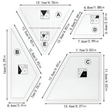Load image into Gallery viewer, Creative Quilting Cutting Template (4 pcs set)