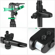 Load image into Gallery viewer, Solar Powered Motion Activated Sprinkler with 300 Degree Rotation for Garden Protection